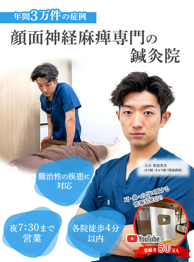 顔面神経麻痺専門の鍼灸院
