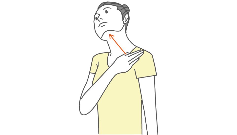 胸鎖乳突筋のストレッチ